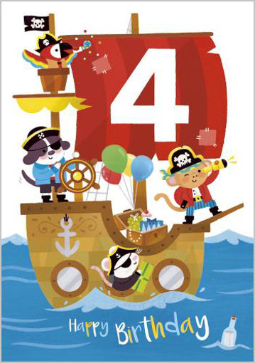 Picture of HAPPY 4TH BIRTHDAY PIRATES